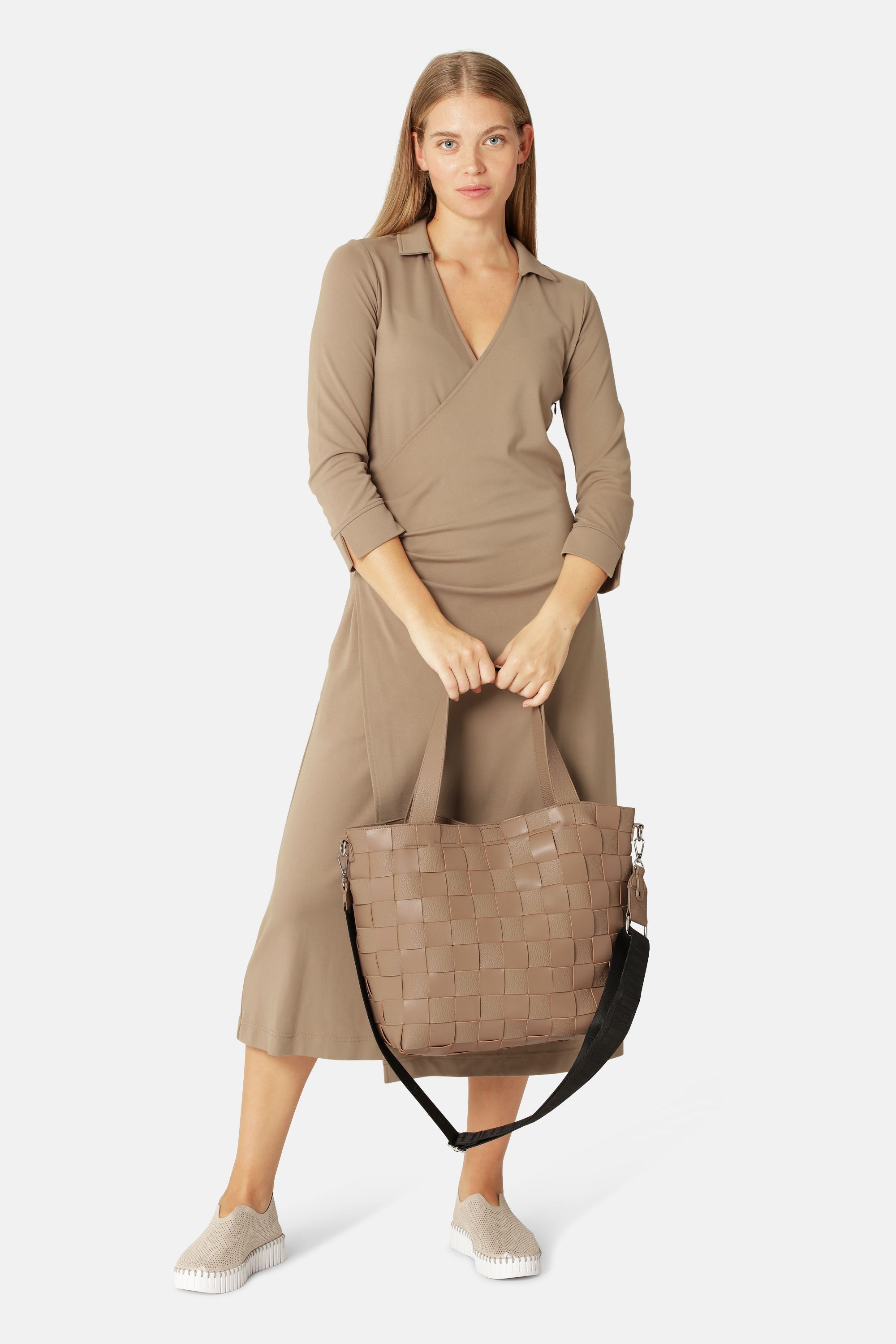 Crossbody Shopper Veske - Greige
